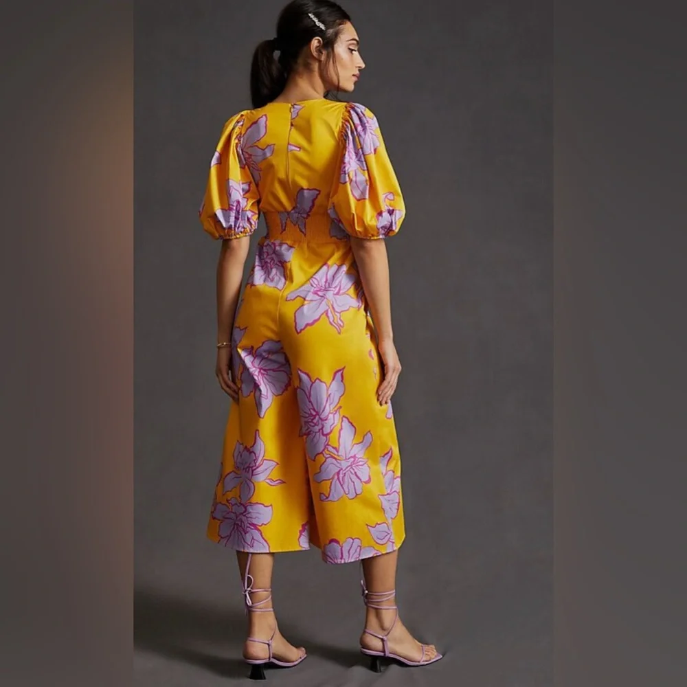 Hutch Floral Puff Sleeve Jumpsuit - Picture 2 of 4